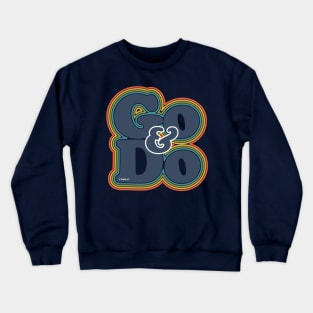 Go and Do Rainbow Retro Crewneck Sweatshirt